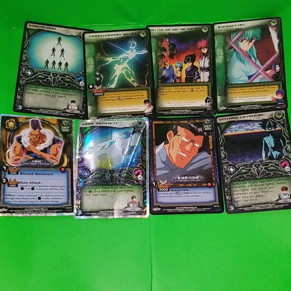 Yu Yu Hakusho trading cards